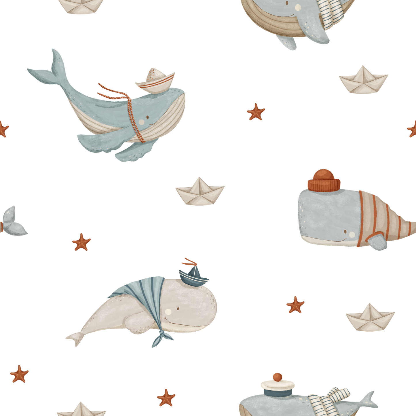 Whale Song Sea — Arch Wall Decal