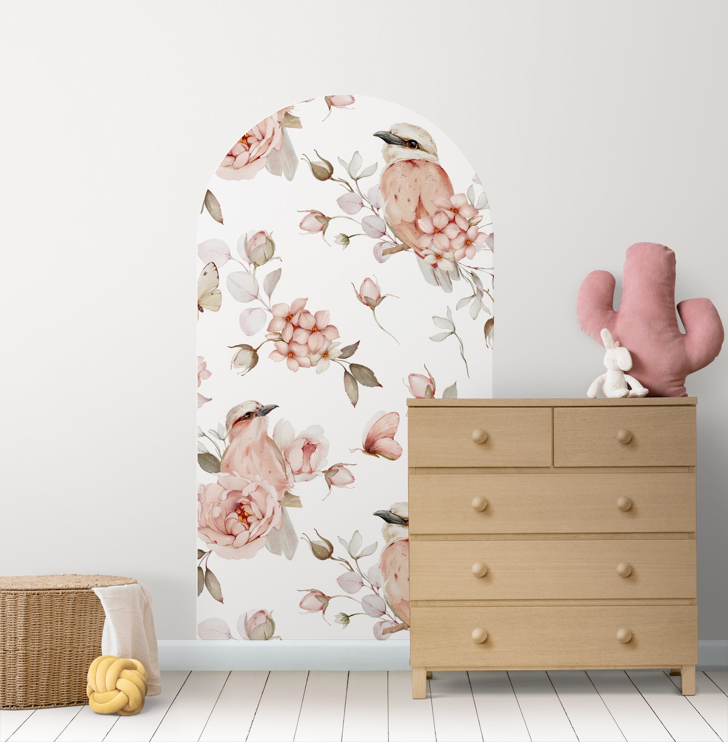 Gentle Petal Parade — Arch Wall Decal