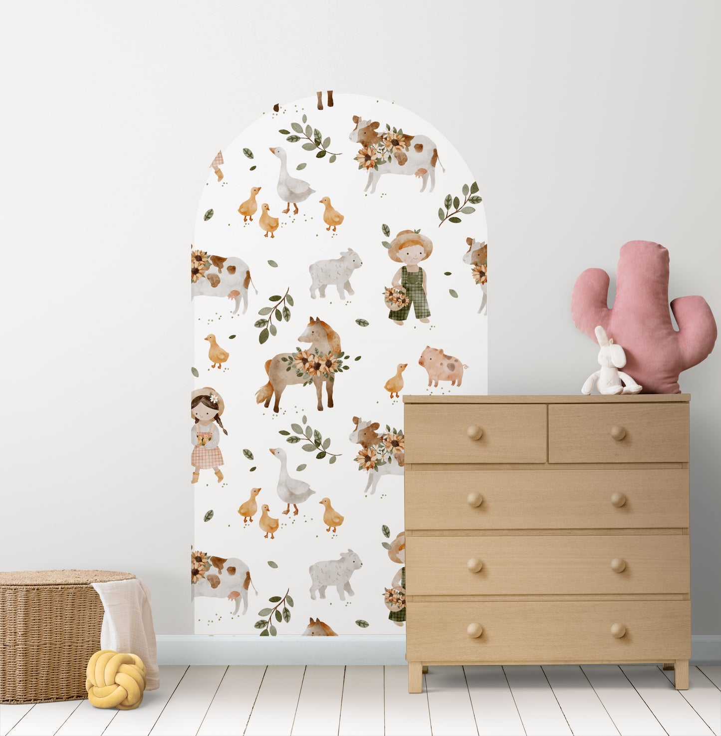 Quack & Baa Meadow — Arch Wall Decal
