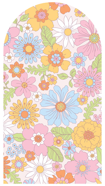 Blue Yellow Floral Arch