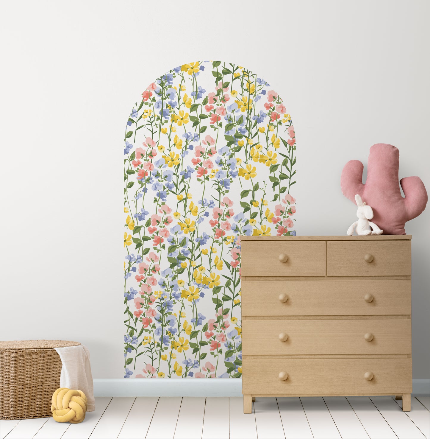 Blue Green Floral Arch