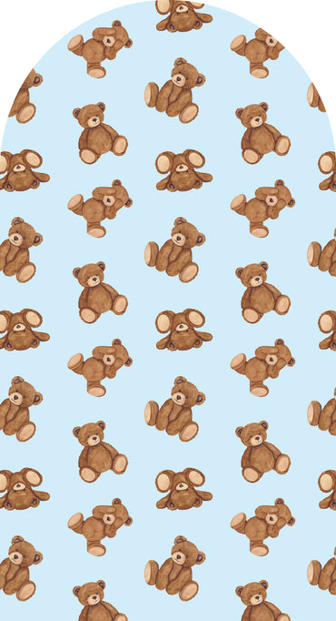 Teddy Tiled Cuddle —  Arch Wall Decal