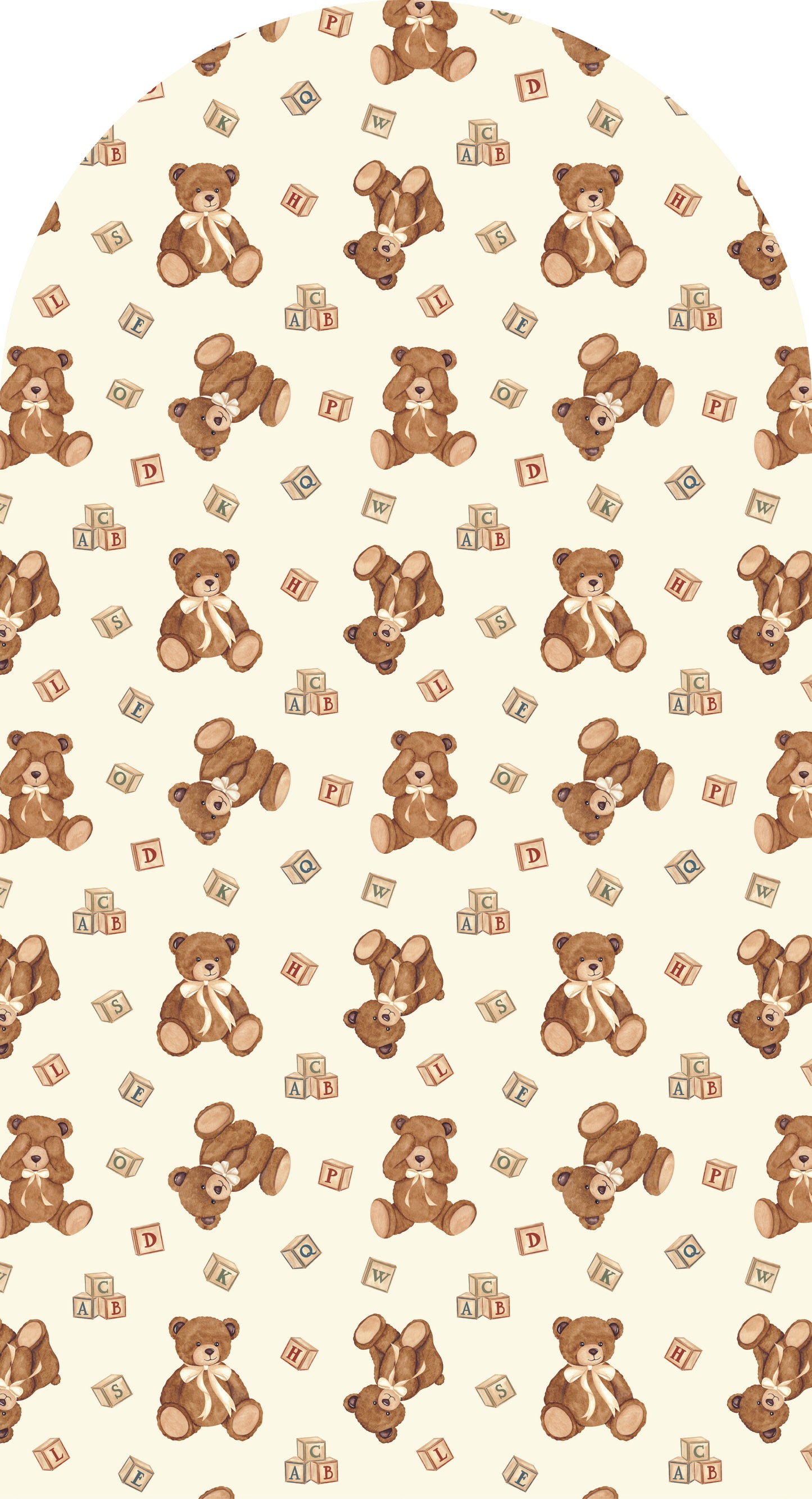 ABC Cuddle Teddy — Arch Wall Decal