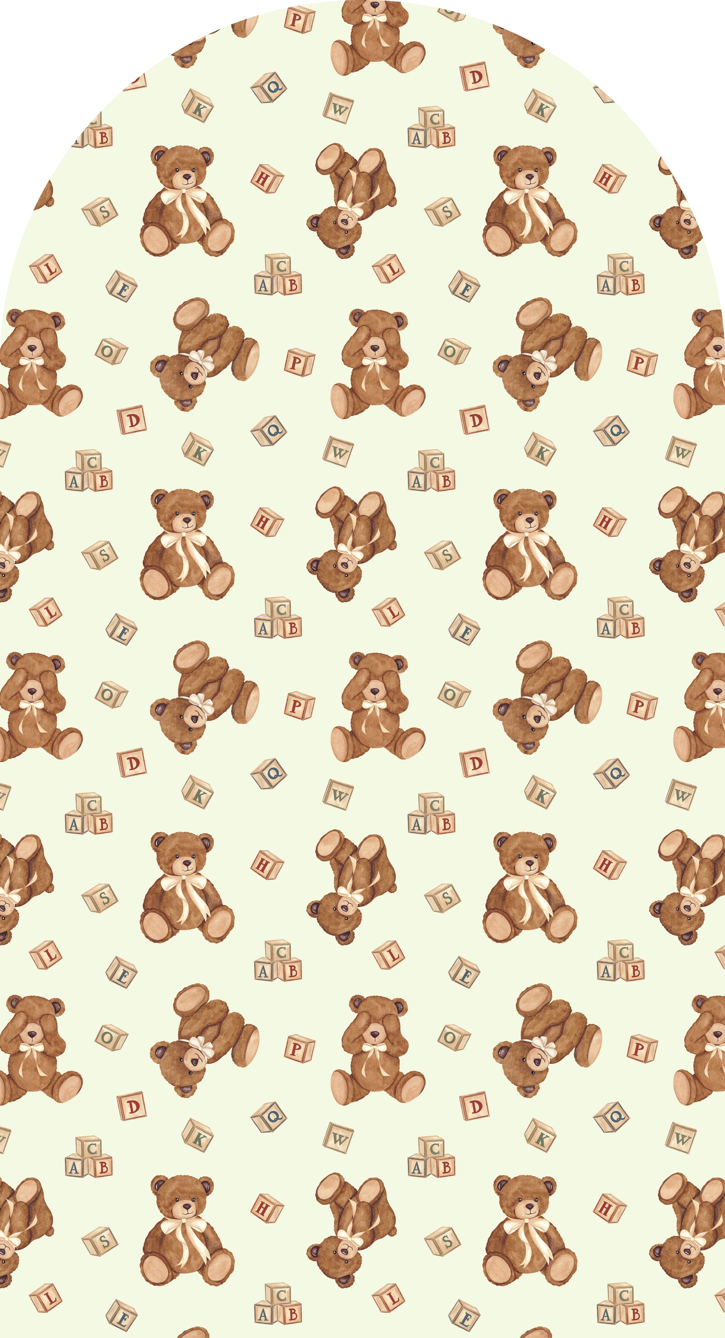 ABC Cuddle Teddy — Arch Wall Decal