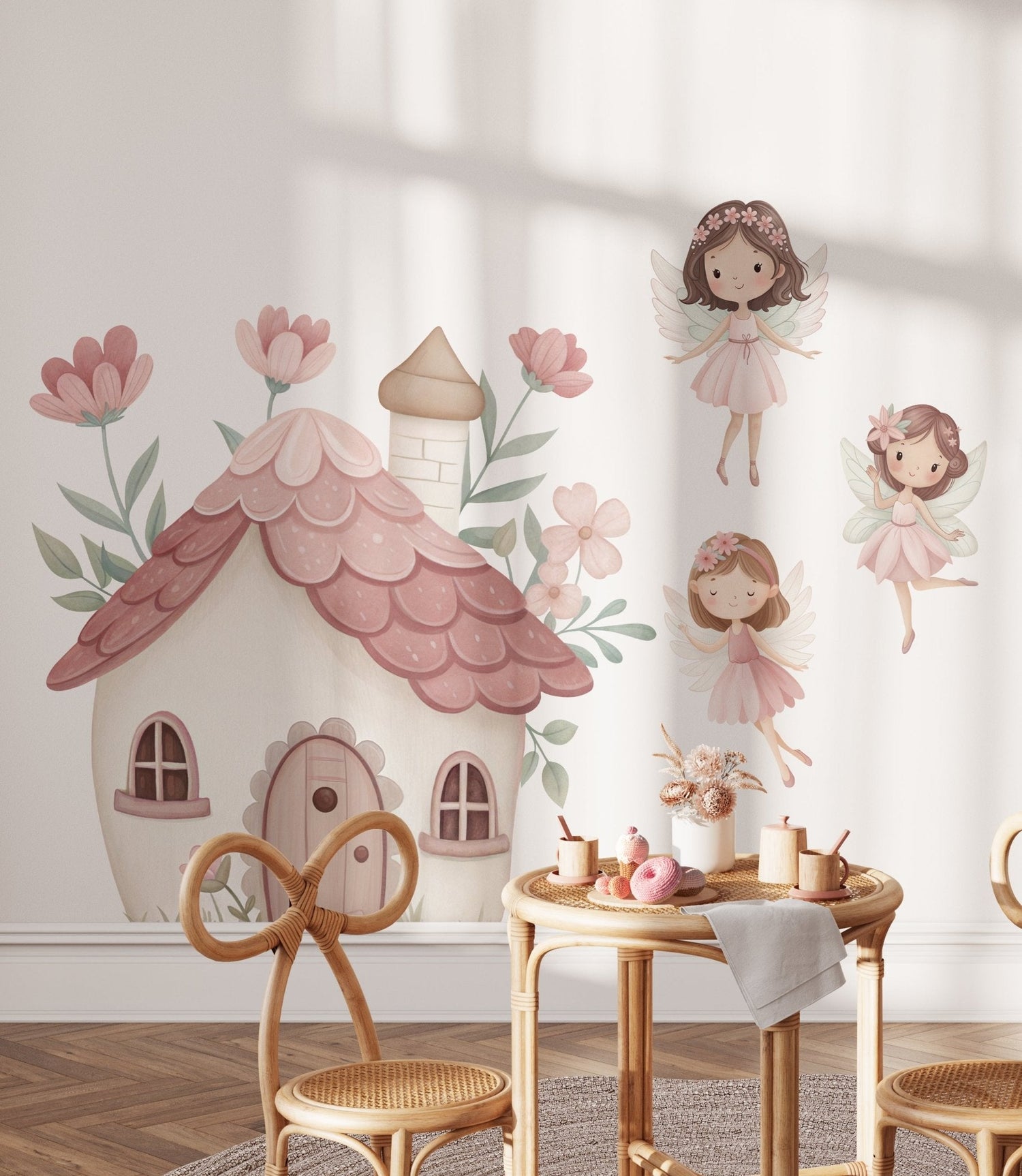 Fantasy wall decals with fairies, mermaids and magical creatures for kids' rooms — Tiny Tale Prints
