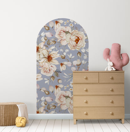 Blue Pink Floral Arch