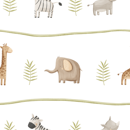 Soft Safari Zoo — Arch Wall Decal