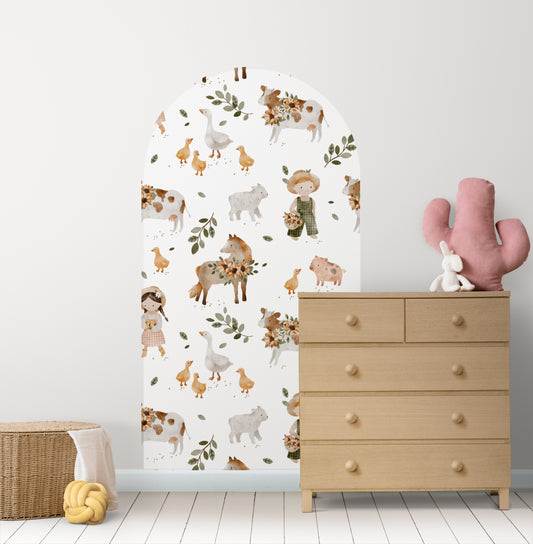 Quack & Baa Meadow —  Arch Wall Decal