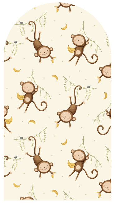 Banana Swing Monkey —  Arch Wall Decal