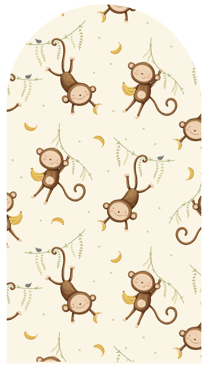 Banana Swing Monkey —  Arch Wall Decal