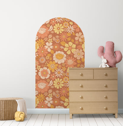 Burnt Sugar Blossoms — Arch Wall Decal