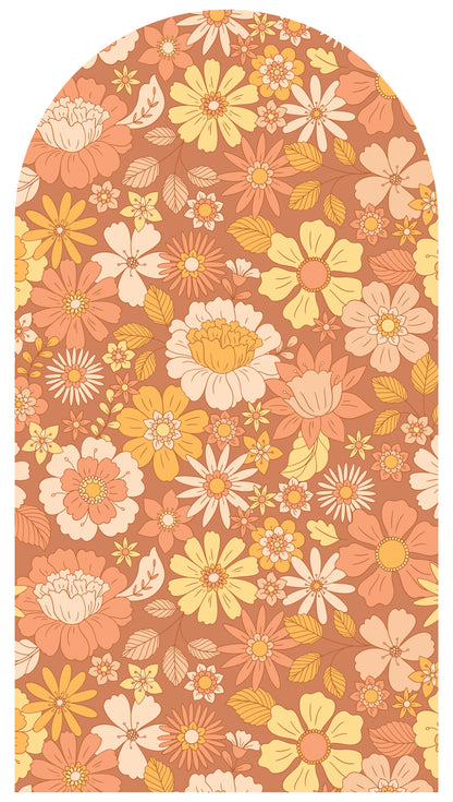 Burnt Sugar Blossoms — Arch Wall Decal