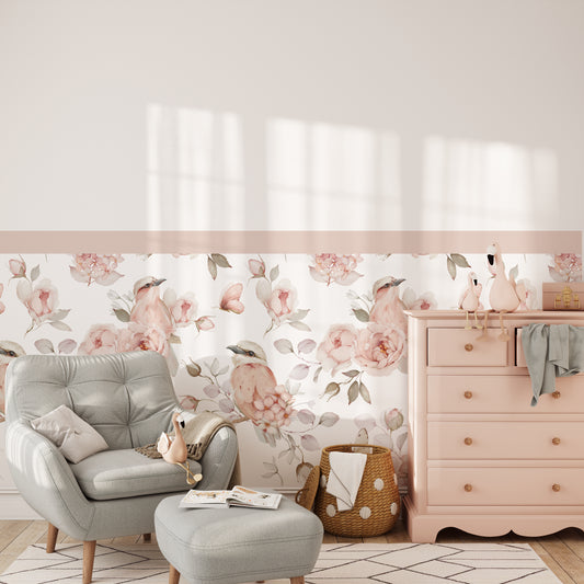 Blossom & Birdsong — Half-Wall Decal