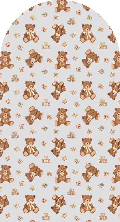 ABC Cuddle Teddy —  Arch Wall Decal