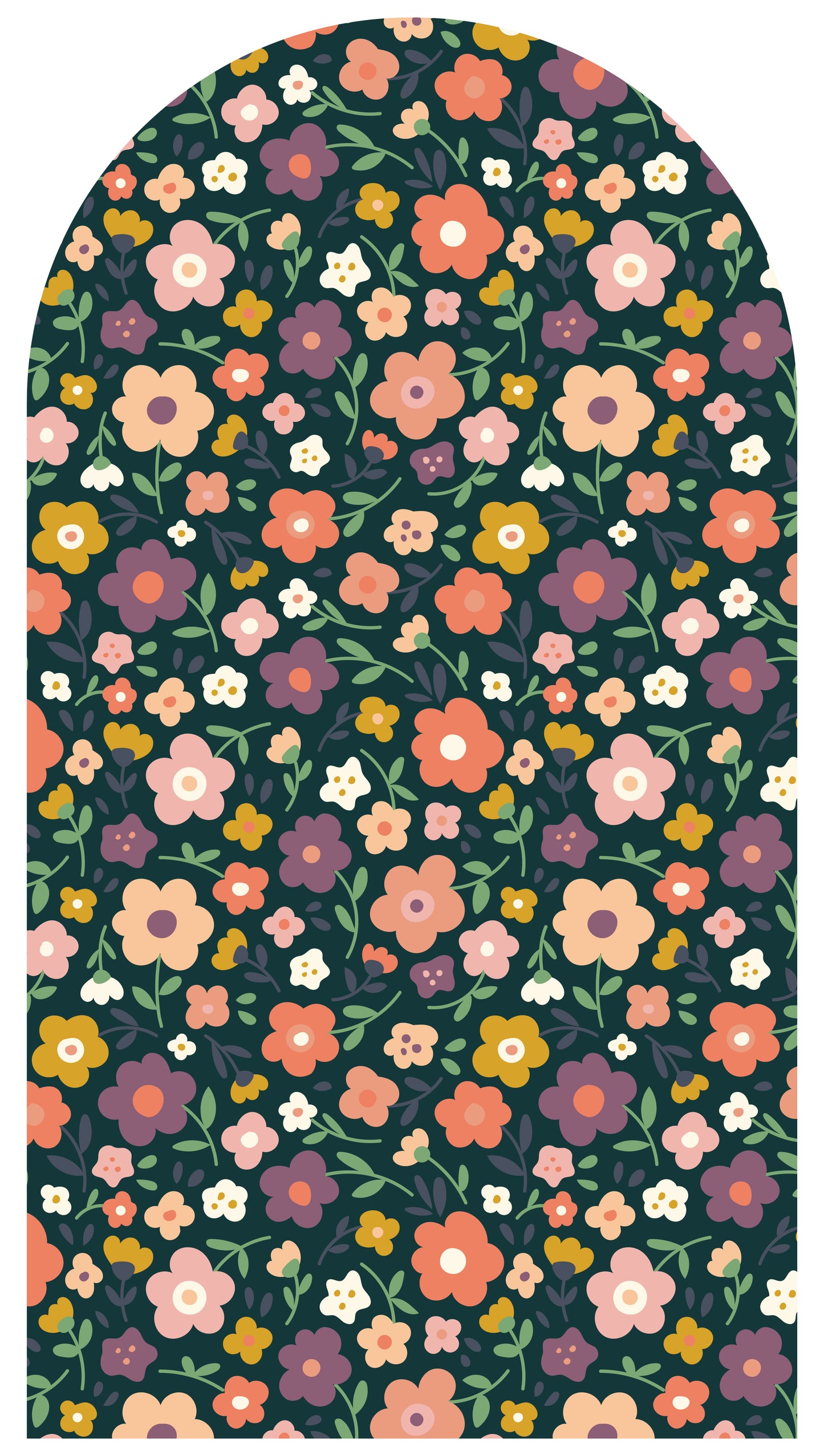 Blue Floral Garden Arch