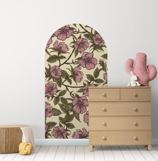 Petal Lace Vines — Arch Wall Decal