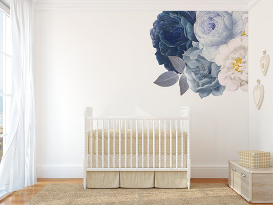 Ocean Mist Peonies — Wall Decal