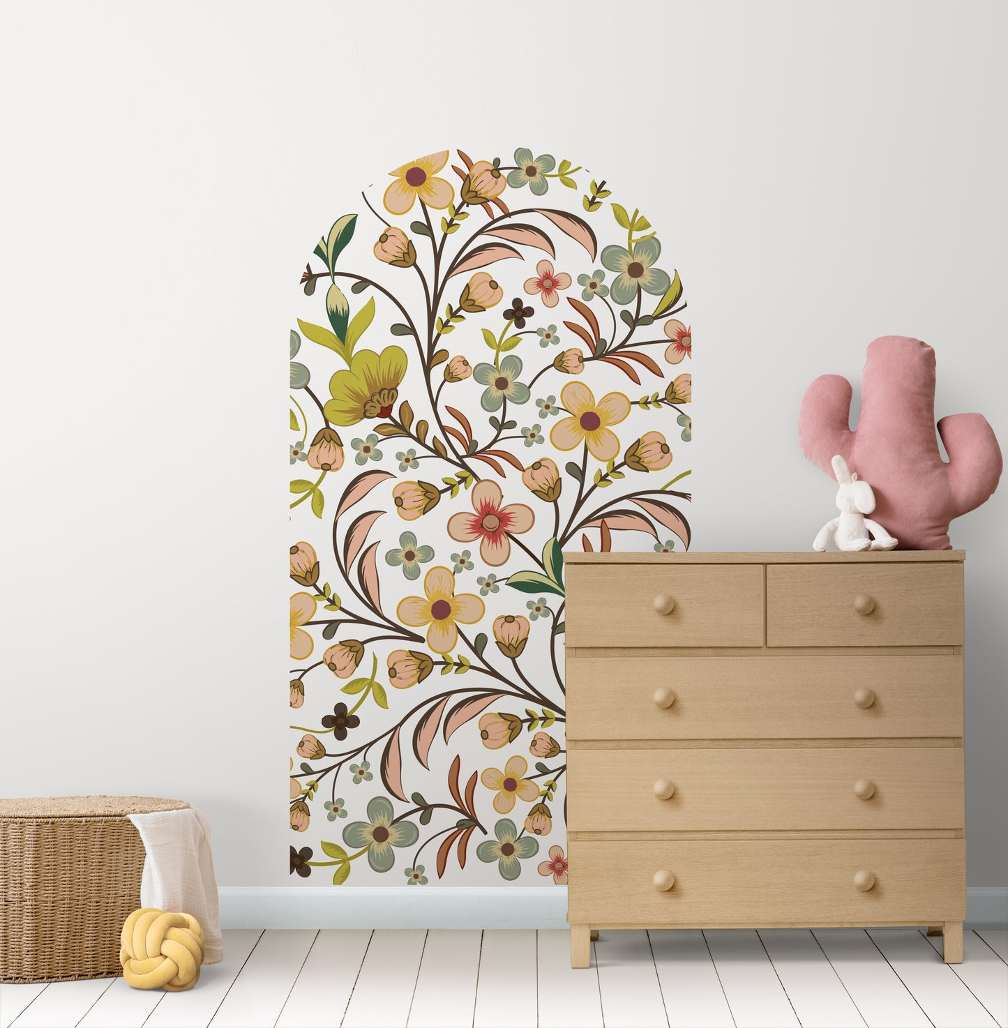 Fairytale Bloom Vines — Arch Wall Decal